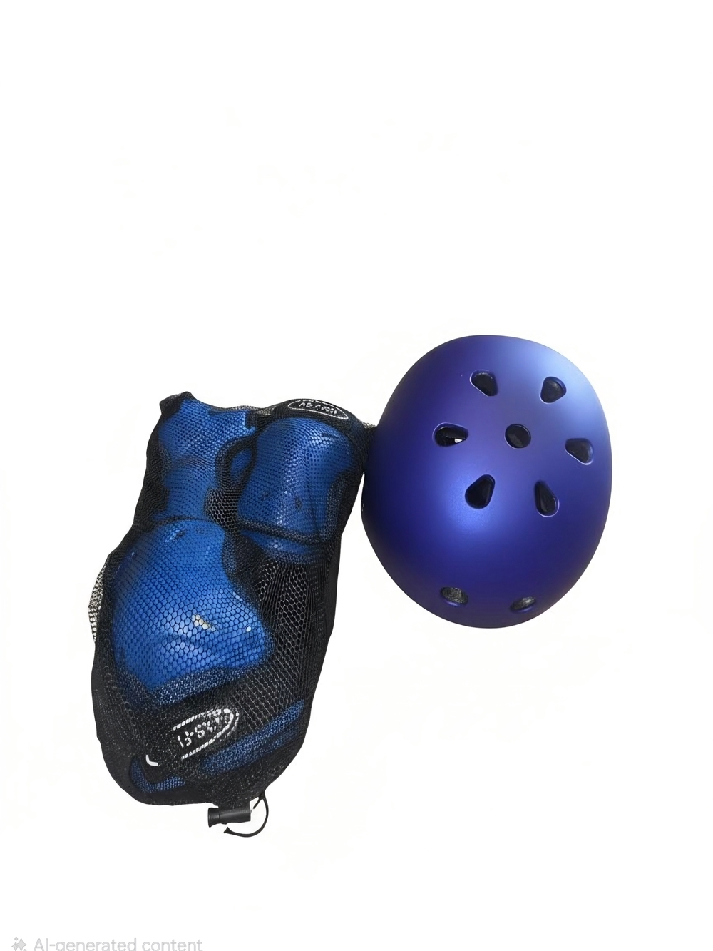 Kids Blue Helmet and Protective Pads Set - Ages 3 - 14 Safety Gear